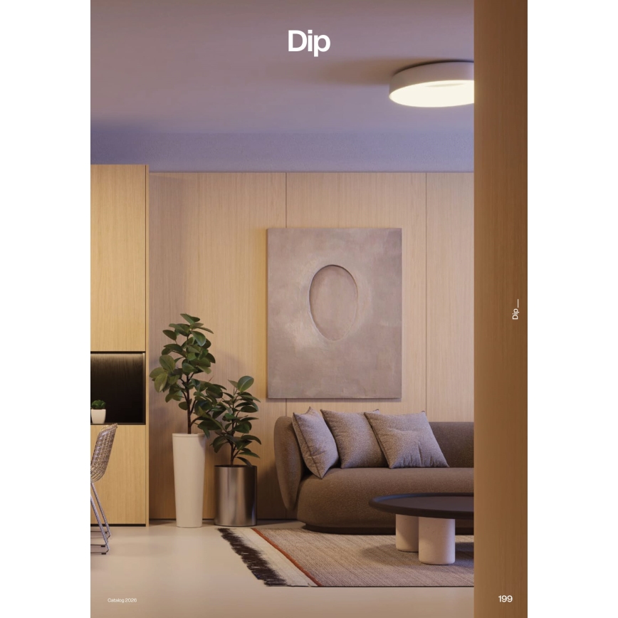 Redo 01-3941 - LED Stropní svítidlo DIP LED/40W/230V 2700/3000/4000/5000/6500K CRI 90 pr. 62,4 cm bílá