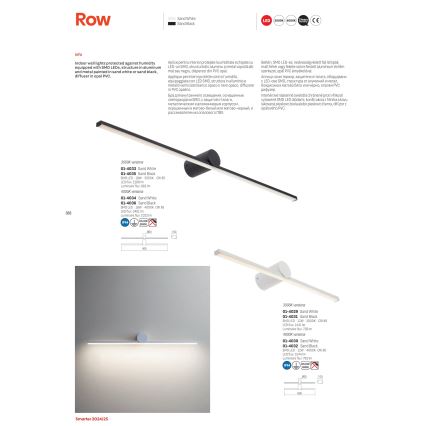 Redo 01-4034 - LED Koupelnové osvětlení zrcadla ROW LED/18W/230V 90 cm IP44 bílá