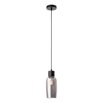 Redo 01-4044 - Lustr na lanku ATLANTIS 1xE27/42W/230V pr. 11 cm černá