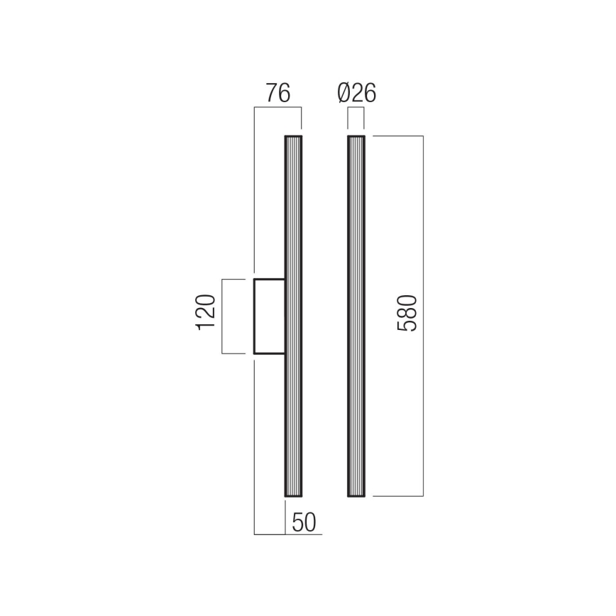 Redo 01-4058 - LED Stmívatelné nástěnné svítidlo NIKOS LED/10W/230V CRI 90 zlatá