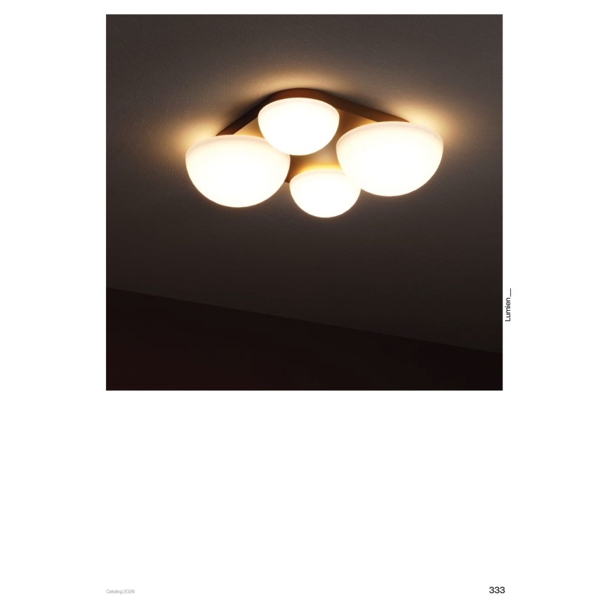 Redo 01-4332 - LED Stropní svítidlo LUMIEN 4xLED/26W/230V 2700/3000K CRI 90 bílá/zlatá