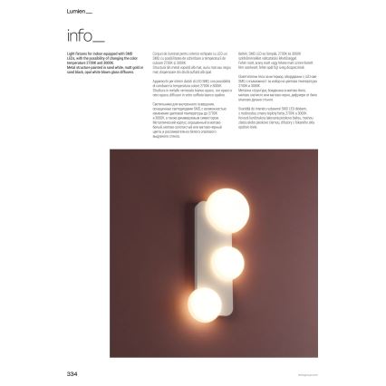 Redo 01-4332 - LED Stropní svítidlo LUMIEN 4xLED/26W/230V 2700/3000K CRI 90 bílá/zlatá