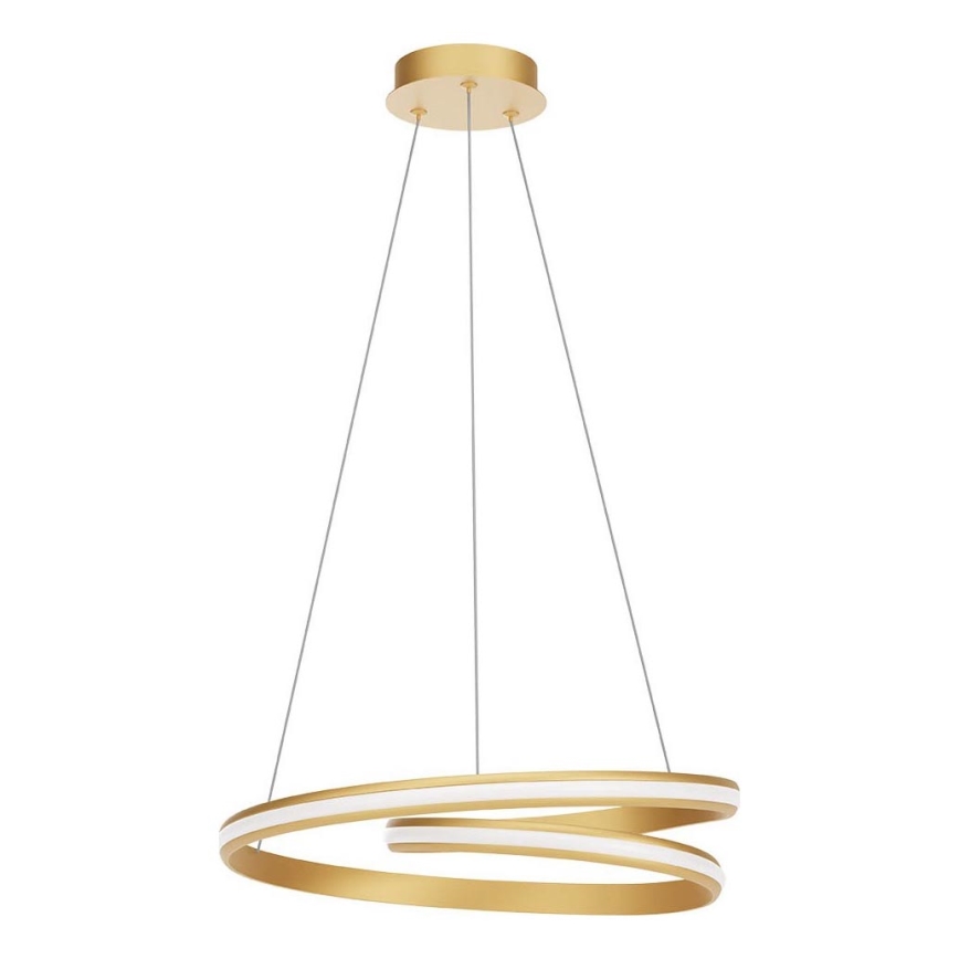 Redo 01-4361 - LED Stmívatelný lustr na lanku TORSION LED/40W/230V 2700/3000/4000K CRI 90 pr. 56 cm zlatá