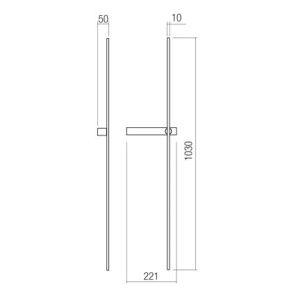 Redo 01-4675 - LED Nástěnné svítidlo TANGENT LED/9W/230V 2700/2850/3000K CRI 90 černá