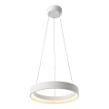 Redo 01-671 - LED Lustr na lanku LOOP LED/38W/230V pr. 45 cm bílá