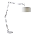 Redo 02-385 - Stojací lampa AZAR 1xE27/42W/230V bílá/chrom