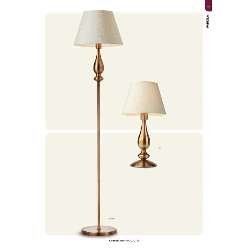 Redo 02-714 - Stojací lampa FABIOLA 1xE27/42W/230V