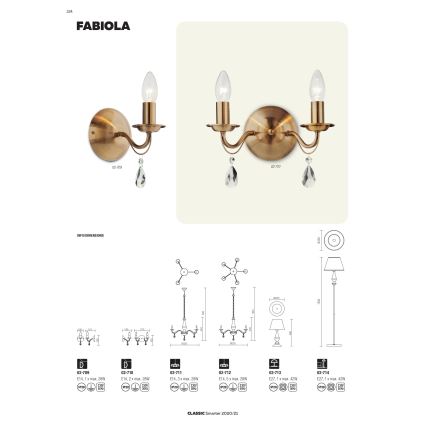 Redo 02-714 - Stojací lampa FABIOLA 1xE27/42W/230V