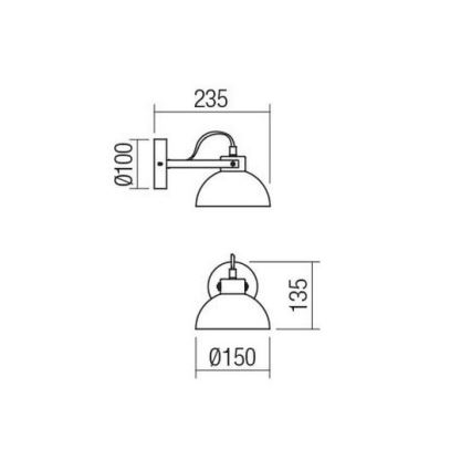 Redo 04-510 - Dětské nástěnné svítidlo EOLO 1xE27/42W/230V