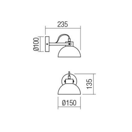 Redo 04-511 - Dětské nástěnné svítidlo EOLO 1xE27/42W/230V