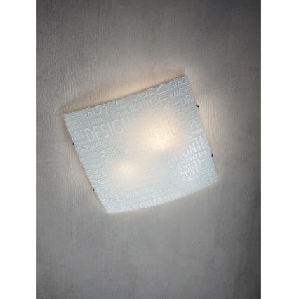 Redo 05-818 - Stropní svítidlo NOTES 2xE27/42W/230V 39x39 cm bílá