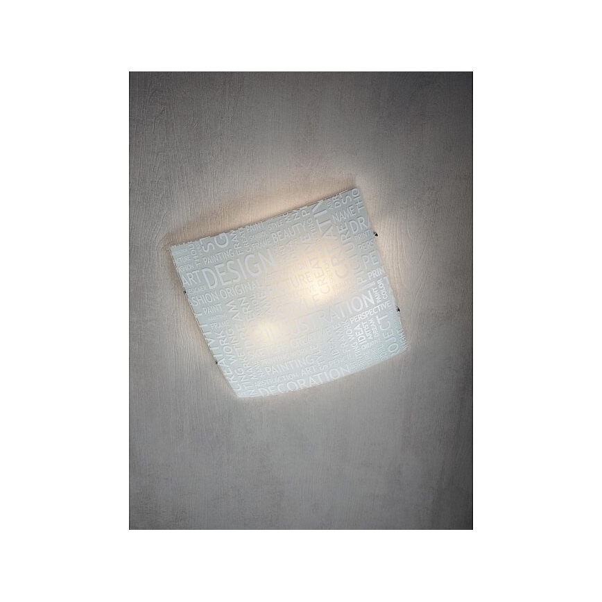 Redo 05-818 - Stropní svítidlo NOTES 2xE27/42W/230V 39x39 cm bílá