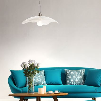 Redo 05-877 - Lustr na lanku COCOON 1xE27/42W/230V bílá