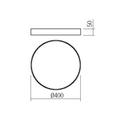 Redo 05-931 - LED Stropní svítidlo KNOB LED/36W/230V 3000K-6500K 40 cm bílá