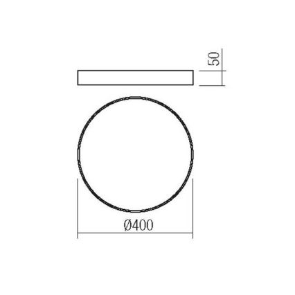 Redo 05-932 - LED Stropní svítidlo KNOB LED/36W/230V 3000K-6500K 40 cm zlatá