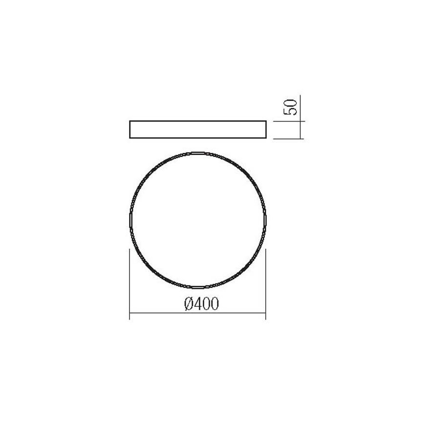 Redo 05-932 - LED Stropní svítidlo KNOB LED/36W/230V 3000K-6500K 40 cm zlatá