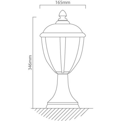 Redo 2604-3K BL - LED Venkovní lampa UNITE LED/6,5W/230V IP44