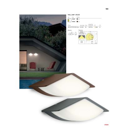 Redo 90001 - LED Venkovní nástěnné svítidlo CHALET 1xLED/8W/230V IP54