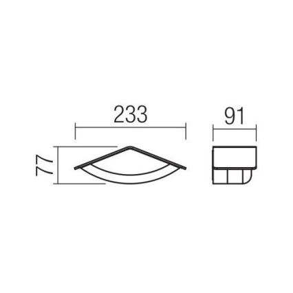 Redo 90002 - LED Venkovní nástěnné svítidlo CHALET 1xLED/8W/230V IP54