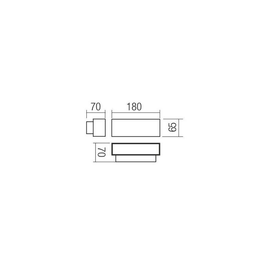 Redo 90095 - LED Venkovní nástěnné svítidlo PLANIT LED/10W/230V 3000K IP54 bílá