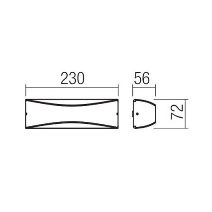 Redo 90126 - LED Venkovní nástěnné svítidlo AXEL LED/7W/230V 3000K IP65 antracit