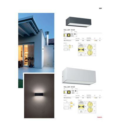 Redo 90153 - LED Venkovní nástěnné svítidlo LAMPRIS LED/9W/230V IP65