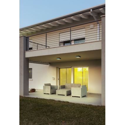 Redo 90157 - LED Venkovní stropní svítidlo MARINA LED/12W/230V 22x22 cm IP65 antracit