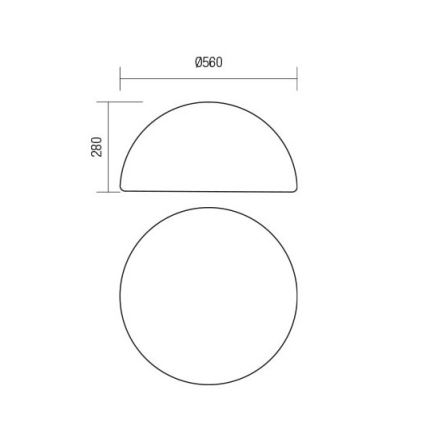 Redo 90169 - Venkovní lampa BLOB 1xE27/23W/230V pr. 56 cm IP65 bílá