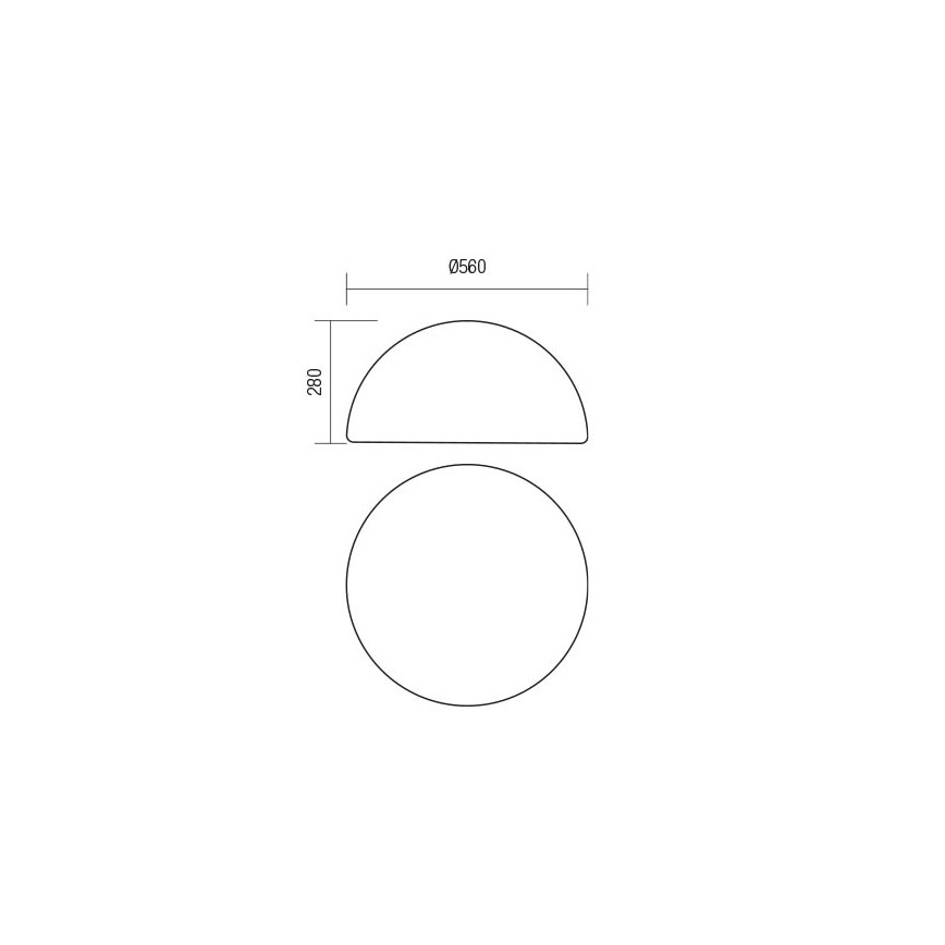 Redo 90169 - Venkovní lampa BLOB 1xE27/23W/230V pr. 56 cm IP65 bílá