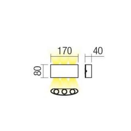 Redo 90227 - LED Venkovní nástěnné svítidlo FABO LED/6W/230V 3000K IP54 hnědá