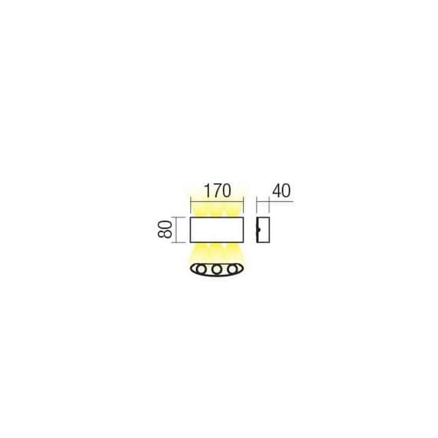 Redo 90227 - LED Venkovní nástěnné svítidlo FABO LED/6W/230V 3000K IP54 hnědá