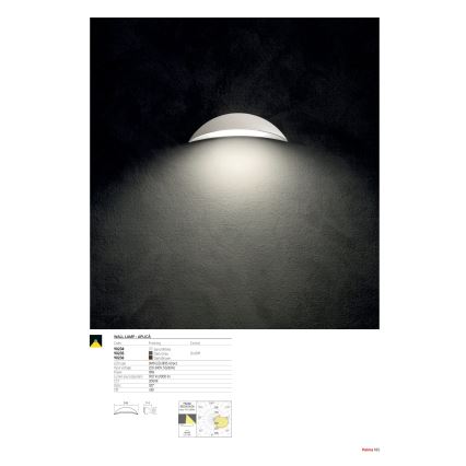 Redo 90236 - LED Venkovní nástěnné svítidlo PALMA LED/18W/230V 3000K IP54 hnědá