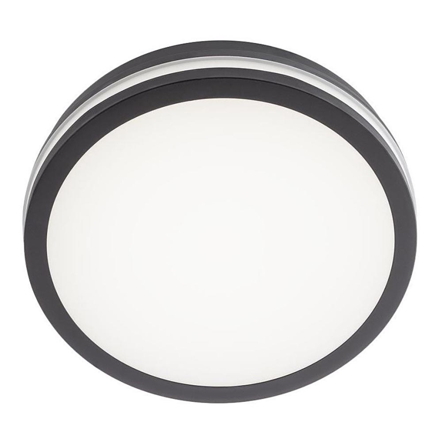 Redo 90286 - LED Venkovní stropní svítidlo ISOLA LED/24W/230V pr. 26 cm 3000/4000/6500K IP54 antracit