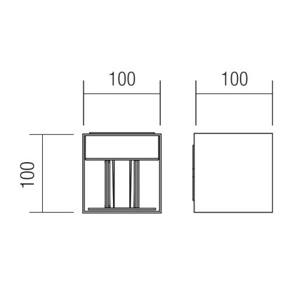 Redo 90291 - LED Venkovní svítidlo WINK LED/10W/230V IP54