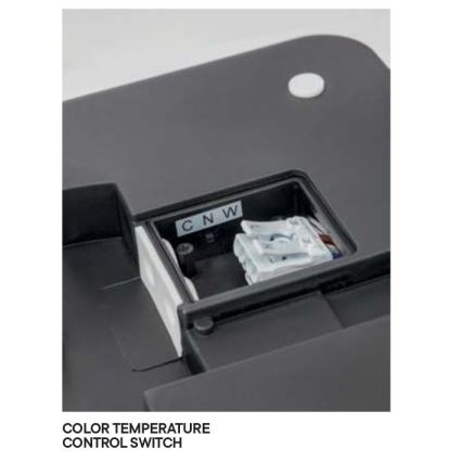 Redo 90292 - LED Venkovní stropní svítidlo se senzorem ISOLA LED/24W/230V 26x26 cm 3000/4000/6500K IP54 antracit