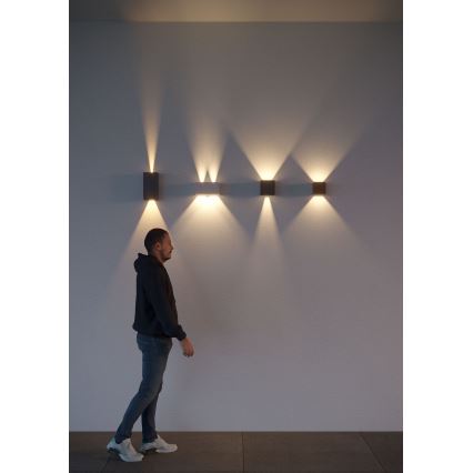 Redo 90302 - LED Venkovní nástěnné svítidlo VARY 4xLED/5W/230V 3000K IP54 antracit