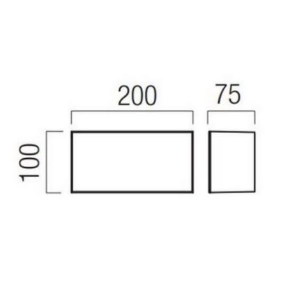 Redo 90325 - LED Venkovní nástěnné svítidlo KODIAK LED/8W/230V 4000K 20 cm IP65 bílá