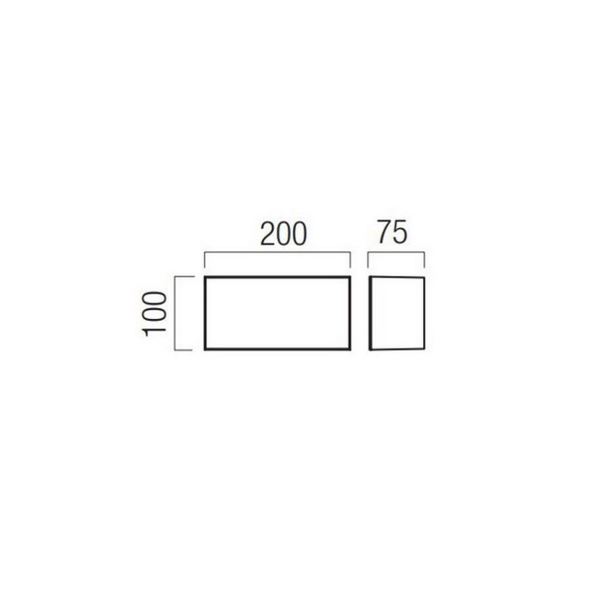 Redo 90325 - LED Venkovní nástěnné svítidlo KODIAK LED/8W/230V 4000K 20 cm IP65 bílá