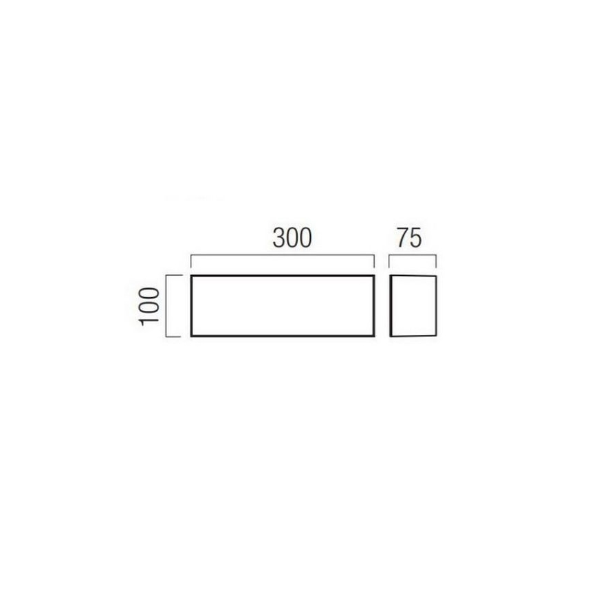 Redo 90329 - LED Venkovní nástěnné svítidlo KODIAK LED/12W/230V 4000K 30 cm IP65 bílá