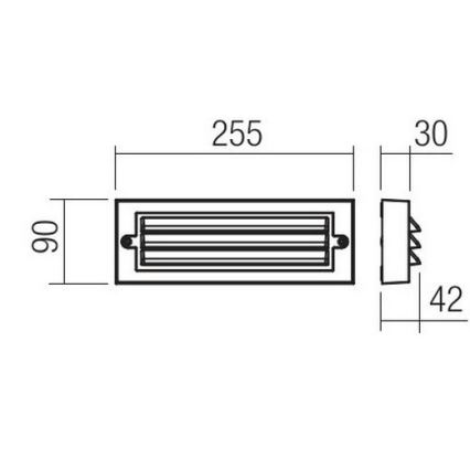 Redo 90330 - LED Venkovní nástěnné svítidlo KRUP LED/6W/230V IP65 antracit