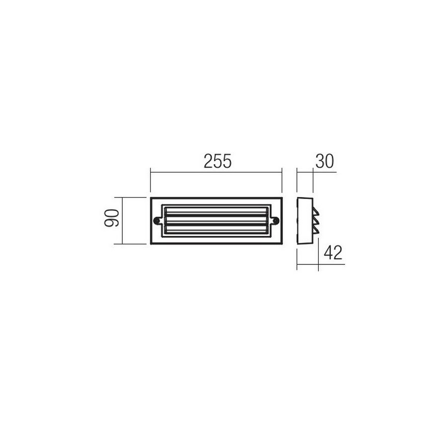 Redo 90330 - LED Venkovní nástěnné svítidlo KRUP LED/6W/230V IP65 antracit