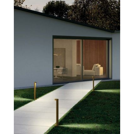 Redo 90366 - LED Venkovní lampa ZEUS LED/11,5W/230V 3000K 75 cm IP54 hnědá