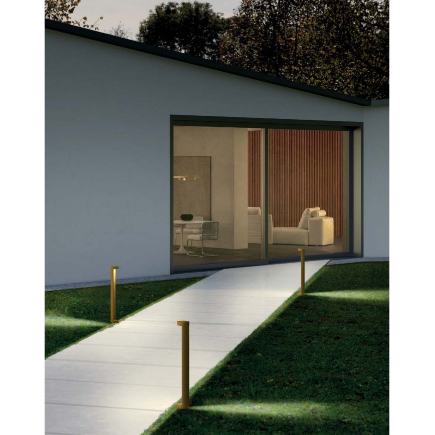 Redo 90366 - LED Venkovní lampa ZEUS LED/11,5W/230V 3000K 75 cm IP54 hnědá