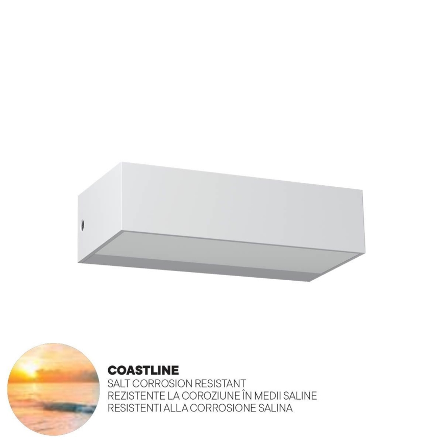 Redo 90372 - LED Venkovní nástěnné svítidlo LAMPRIS LED/9,5W/230V IP65 bílá