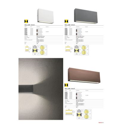 Redo 90375 - LED Venkovní nástěnné svítidlo KAMAL LED/6W/230V 3000K IP54 bílá