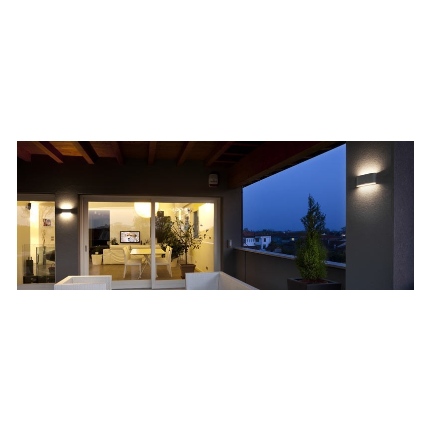 Redo 90452 - LED Venkovní nástěnné svítidlo KLIPPE LED/24W/230V 3000K IP54 antracit