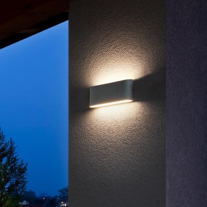 Redo 90452 - LED Venkovní nástěnné svítidlo KLIPPE LED/24W/230V 3000K IP54 antracit