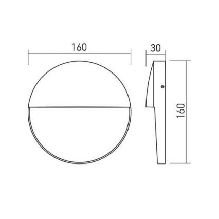 Redo 90476 - LED Venkovní nástěnné svítidlo LANDER LED/6W/230V IP54 bílá