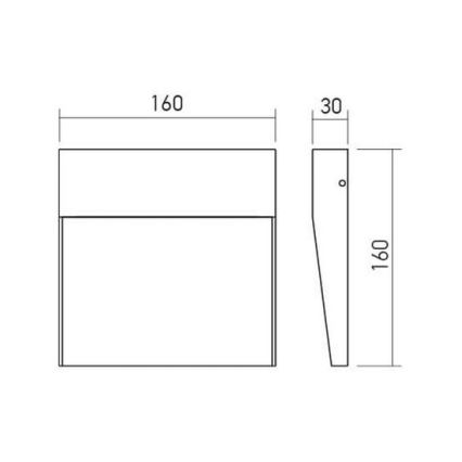 Redo 90478 - LED Venkovní nástěnné svítidlo LANDER LED/6W/230V IP54 bílá