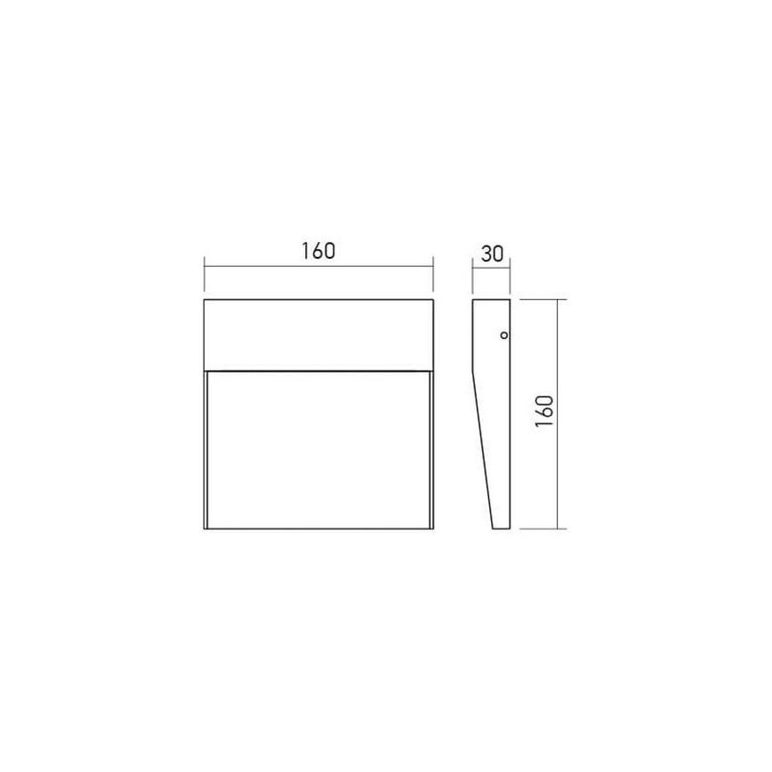 Redo 90478 - LED Venkovní nástěnné svítidlo LANDER LED/6W/230V IP54 bílá